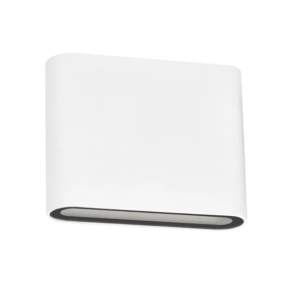 Elaro Small LED Up & Down Wall Light 7W TRI Color White - LLOL032W