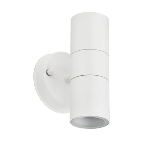 Zyven 2 Light Up & Down Outdoor Wall Light White - LLOL033W