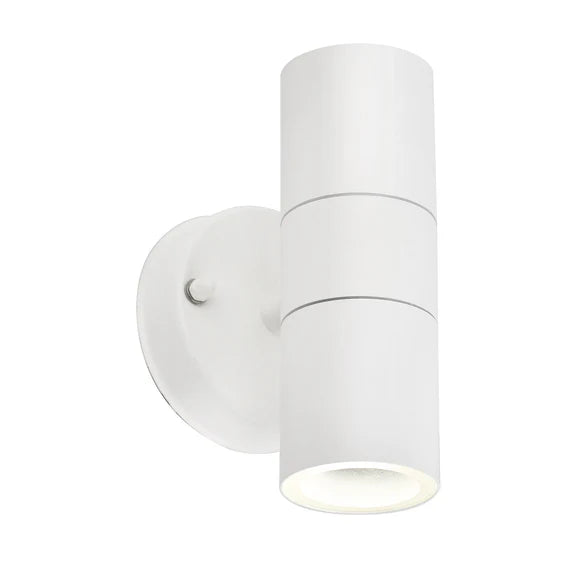 Zyven 2 Light Up & Down Outdoor Wall Light White - LLOL033W