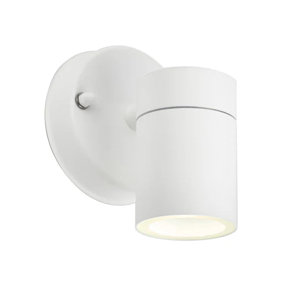 Zyven Fixed Single Outdoor Wall Light White - LLOL034W