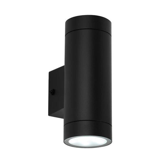Truvo LED Up & Down Wall Light 14W TRI Colour Black - LLOL038BK