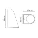 Kelro Cone Outdoor Wall Light Black - LLOL039BK