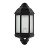 Avara Outdoor Wall Light With Sensor Black - LLOL041BK