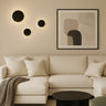 Orlan Large LED Shifting Disc Wall Light 18W TRI Color Black - LLOL045BK