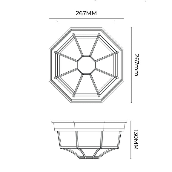 Alaya Outdoor Mounted Ceiling Light Matte Beige & Frosted - LLOL047BE