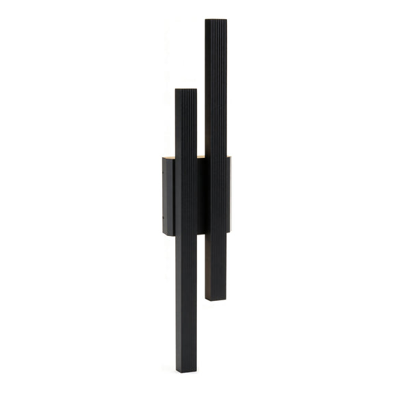 Hera Double Light LED Outdoor Wall Light 21W 3000K Matte Black - LLOL049B