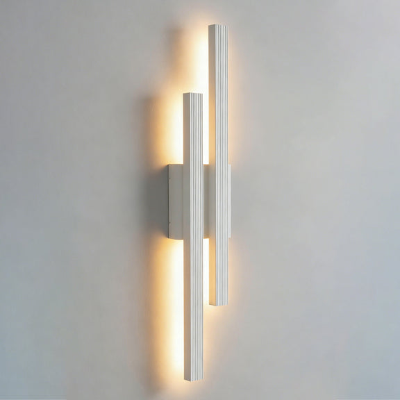 Hera Double Light LED Outdoor Wall Light 21W 3000K Matte White - LLOL049W