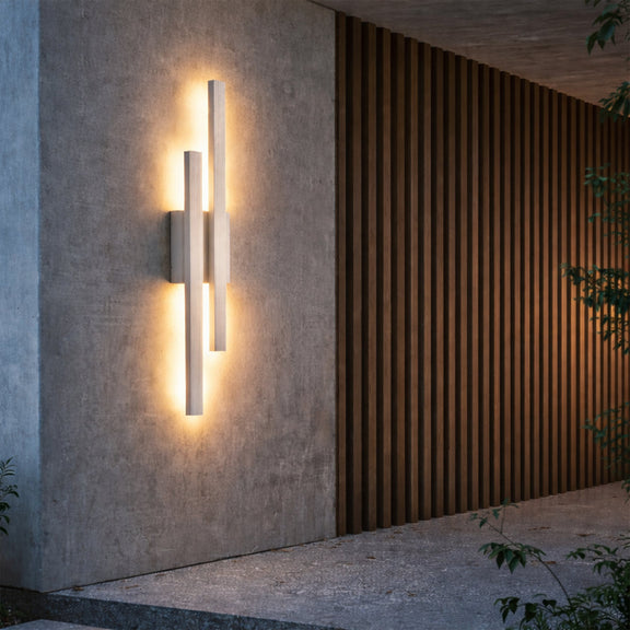 Hera Double Light LED Outdoor Wall Light 21W 3000K Matte White - LLOL049W