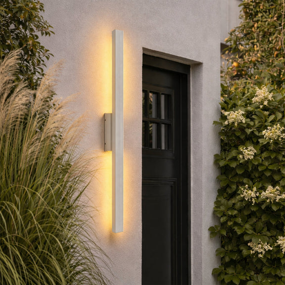 Nadia LED Outdoor Wall Light 21W 3000K Matte White - LLOL050W