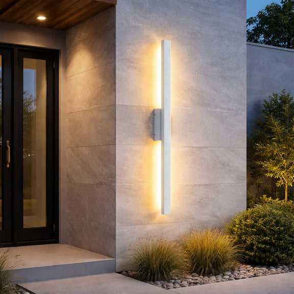 Nadia LED Outdoor Wall Light 21W 3000K Matte White - LLOL050W