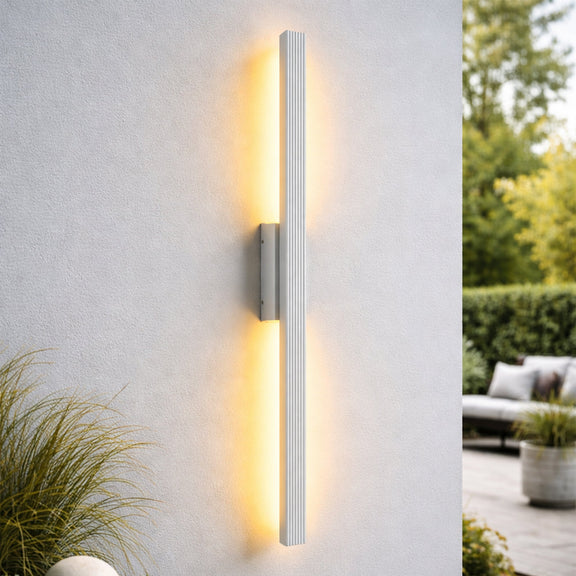 Nadia LED Outdoor Wall Light 21W 3000K Matte White - LLOL050W