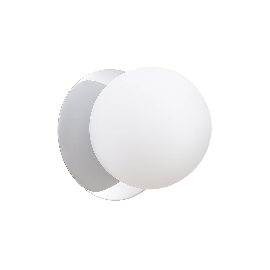 Odessa Small LED Wall Light 8.5W 3000K Frosted Opal & Chrome - LM002WL009