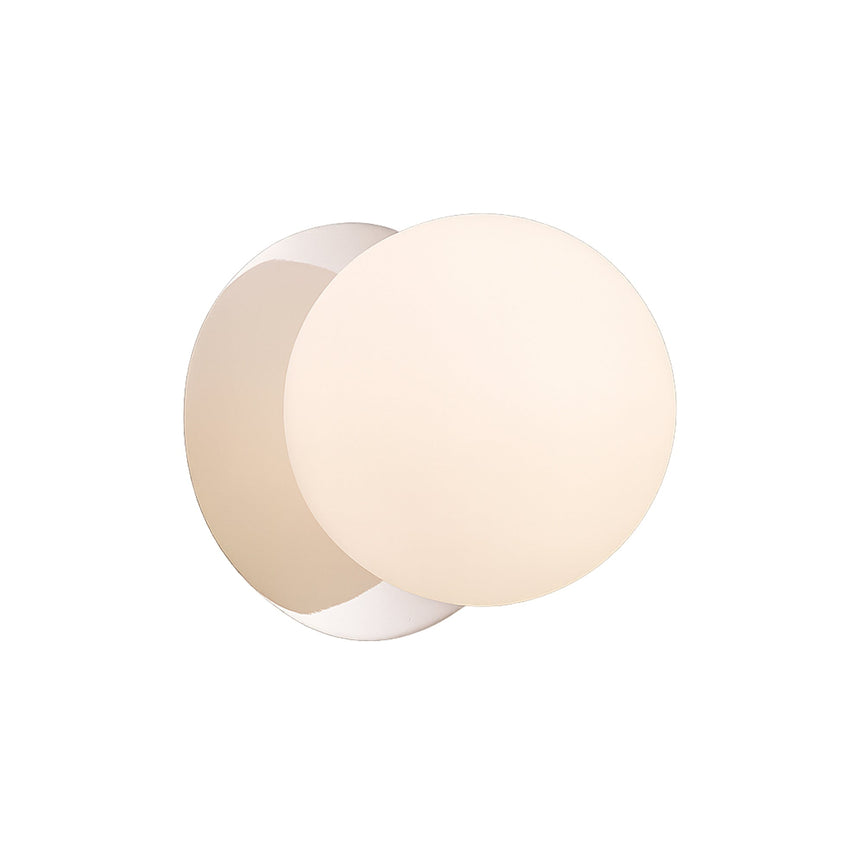 Odessa Small LED Wall Light 8.5W 3000K Frosted Opal & Chrome - LM002WL009