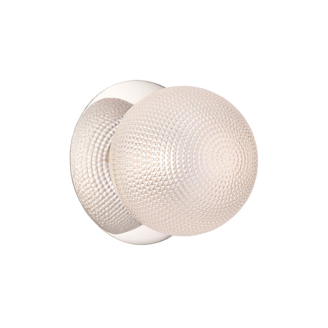 Odessa Small Diamond Cut LED Wall Light 8.5W 3000K Clear & Chrome - LM002WL012