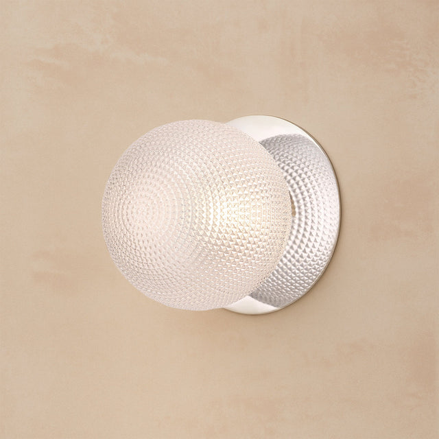 Odessa Small Diamond Cut LED Wall Light 8.5W 3000K Clear & Chrome - LM002WL012
