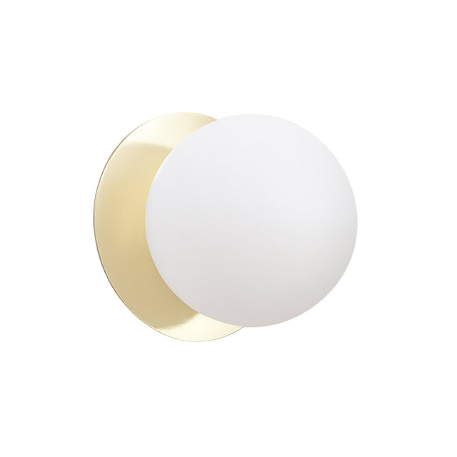 Odessa Small LED Wall Light 8.5W 3000K Frosted Opal & Gold - LM002WL017