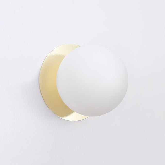 Odessa Small LED Wall Light 8.5W 3000K Frosted Opal & Gold - LM002WL017