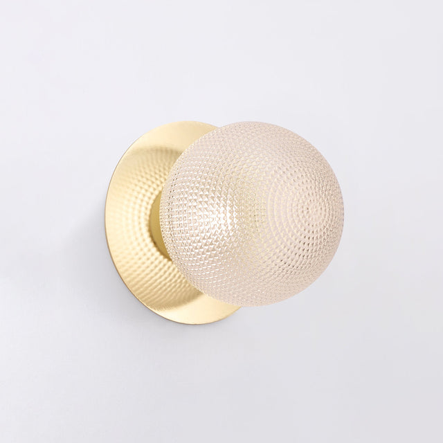 Odessa Small Diamond Cut LED Wall Light 8.5W 3000K Clear & Gold - LM002WL020