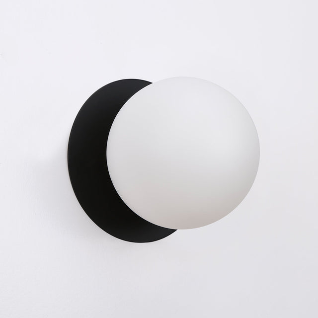 Odessa Large LED Wall Light 8.5W 3000K Frosted Opal & Matt Black - LM002WL021