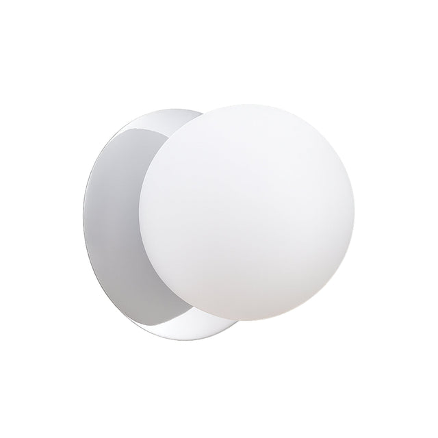 Odessa Large LED Wall Light 8.5W 3000K Frosted Opal & Chrome - LM002WL029