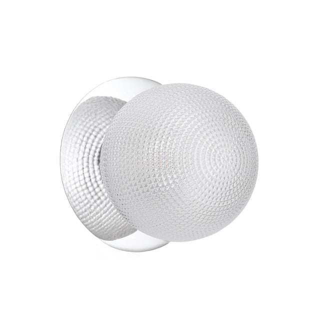 Odessa Large Diamond Cut LED Wall Light 8.5W 3000K Clear & Chrome - LM002WL032