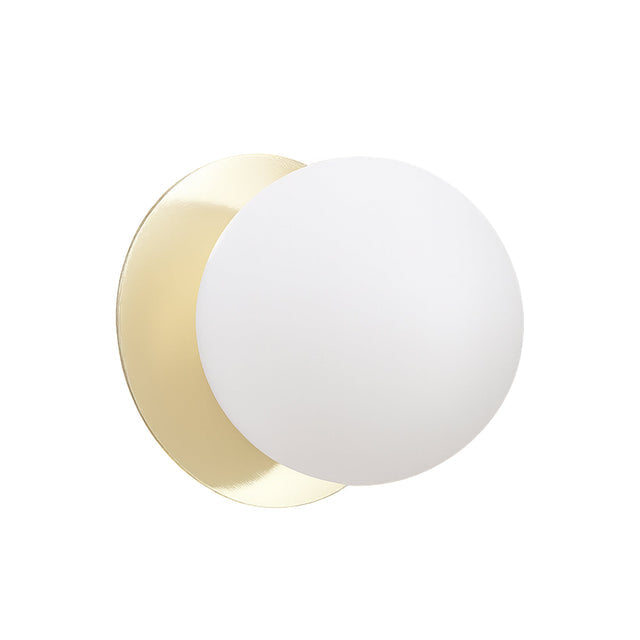 Odessa Large LED Wall Light 8.5W 3000K Frosted Opal & Gold - LM002WL037