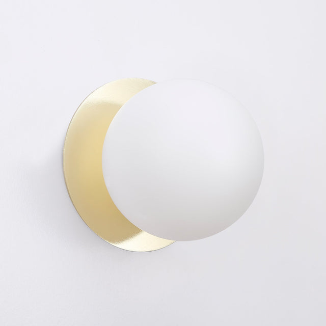 Odessa Large LED Wall Light 8.5W 3000K Frosted Opal & Gold - LM002WL037