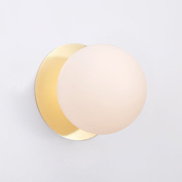 Odessa Large LED Wall Light 8.5W 3000K Frosted Opal & Gold - LM002WL037