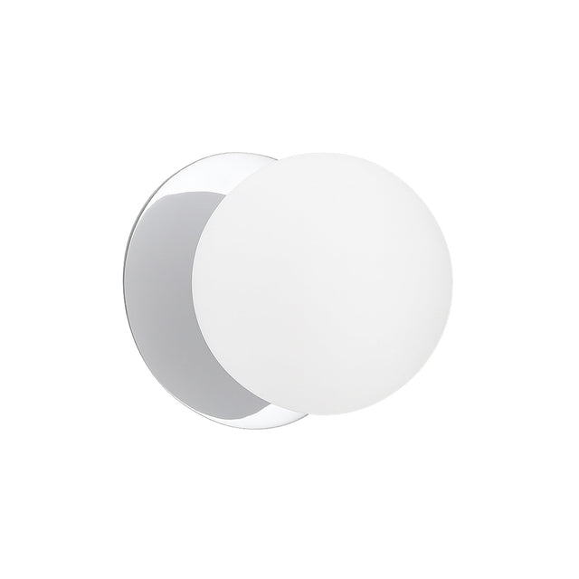 Odessa Small LED Wall Light 8.5W 4000K Frosted Opal & Chrome - LM002WL049