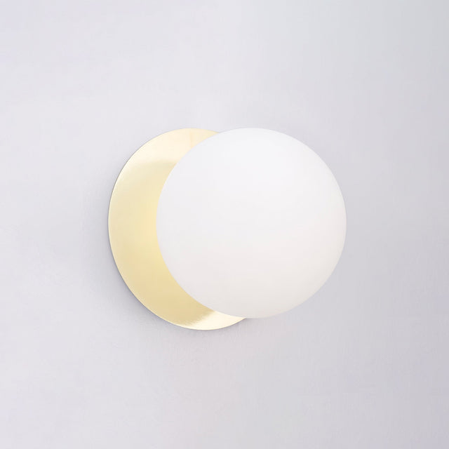 Odessa Small LED Wall Light 8.5W 4000K Frosted Opal & Gold - LM002WL057