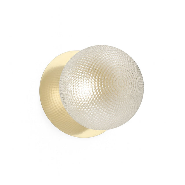 Odessa Small Diamond Cut LED Wall Light 8.5W 4000K Clear & Gold - LM002WL060