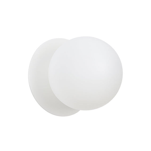 Odessa Large LED Wall Light 8.5W 4000K Frosted Opal & Matt White - LM002WL065