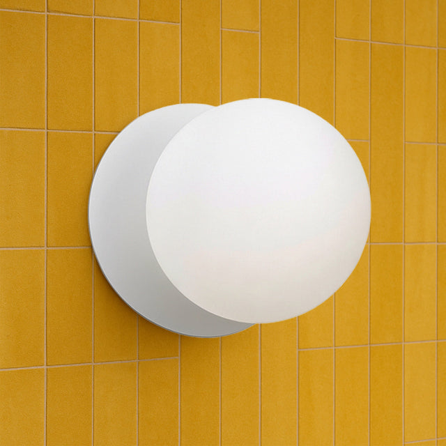 Odessa Large LED Wall Light 8.5W 4000K Frosted Opal & Matt White - LM002WL065