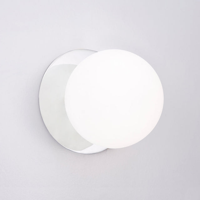 Odessa Large LED Wall Light 8.5W 4000K Frosted Opal & Chrome - LM002WL069