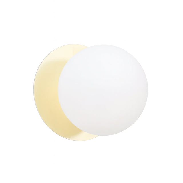 Odessa Large LED Wall Light 8.5W 4000K Frosted Opal & Gold - LM002WL077