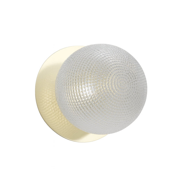Odessa Large Diamond Cut LED Wall Light 8.5W 4000K Clear & Gold - LM002WL080