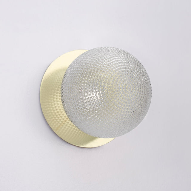 Odessa Large Diamond Cut LED Wall Light 8.5W 4000K Clear & Gold - LM002WL080