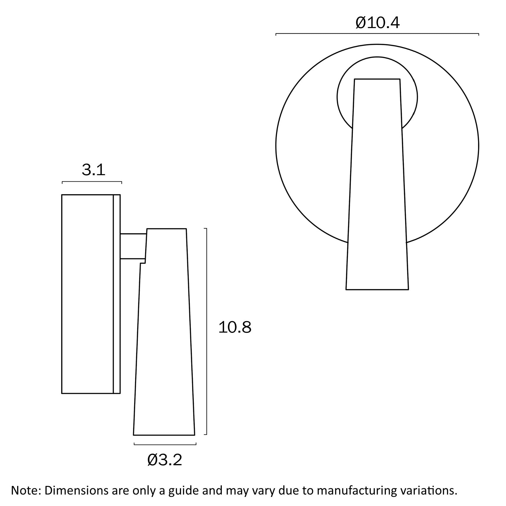 Lodan LED Wall Light 3W 3000K Brass - LODAN WB-BRS