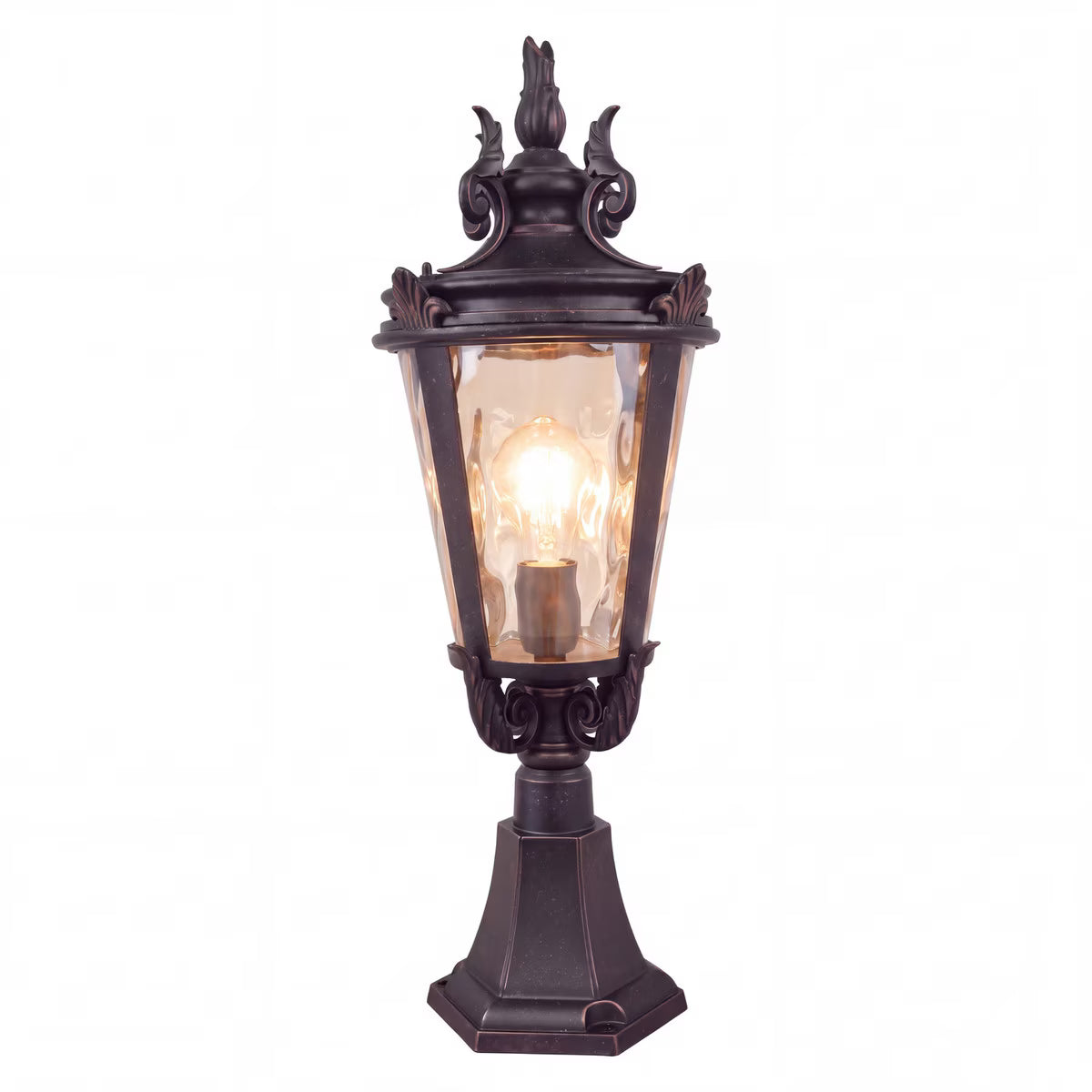 Albany Medium Pillar Mount Antique Bronze IP44 - 1000028