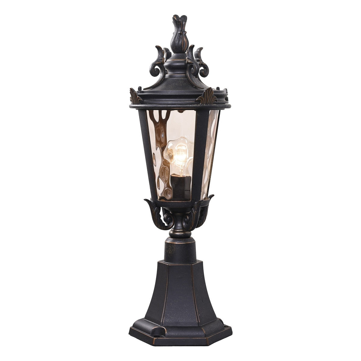 Albany Small Pillar Mount Antique Bronze IP44 - 1000029