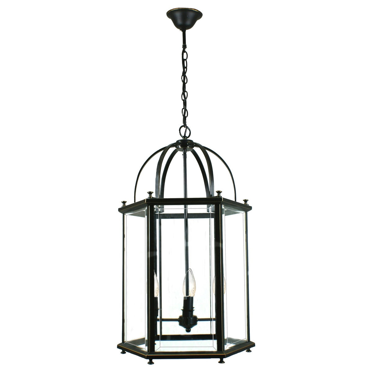 Country Large 4 Light Lantern Bronze - 1000121
