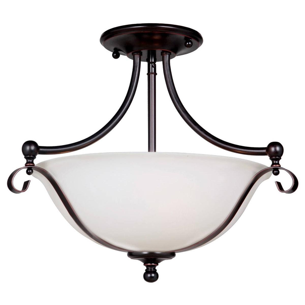 Dallas 2 Light Semi-Flush Mount Bronze - 1000135