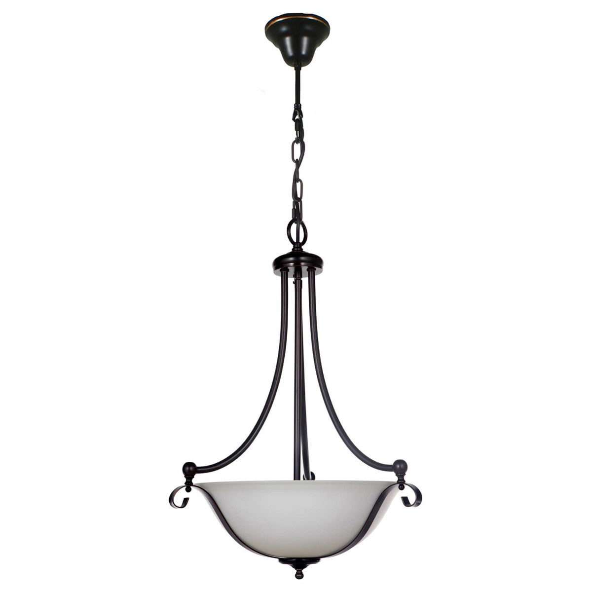 Dallas Single Suspension 3 Light Pendant Bronze - 1000139