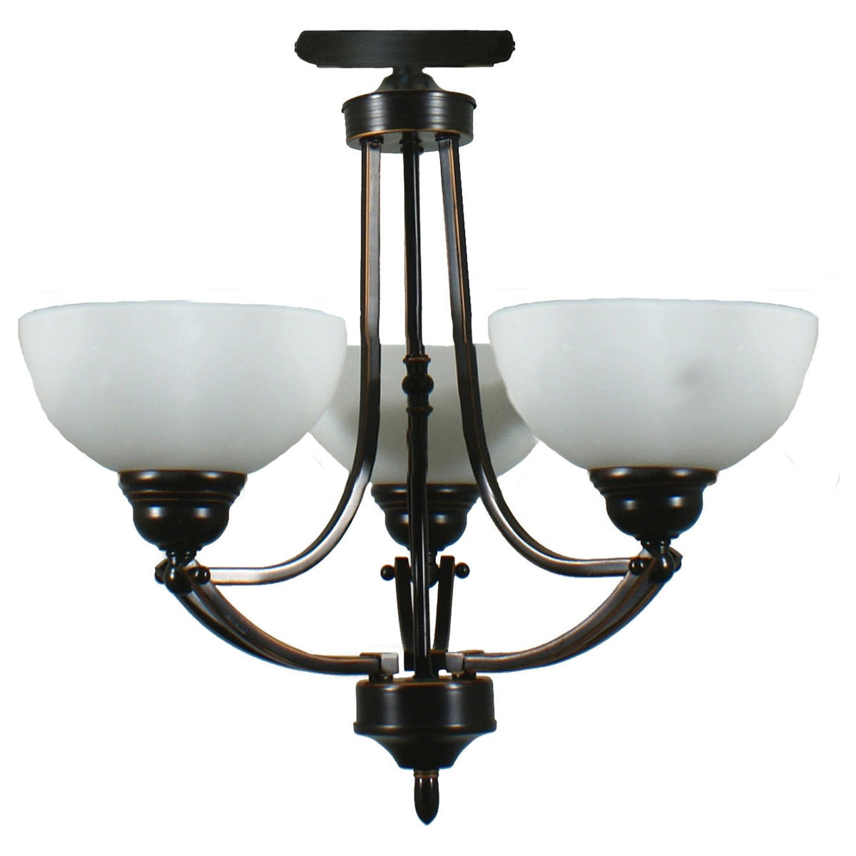 Houston 3 Light Semi-Flush Mount Bronze - 1000248