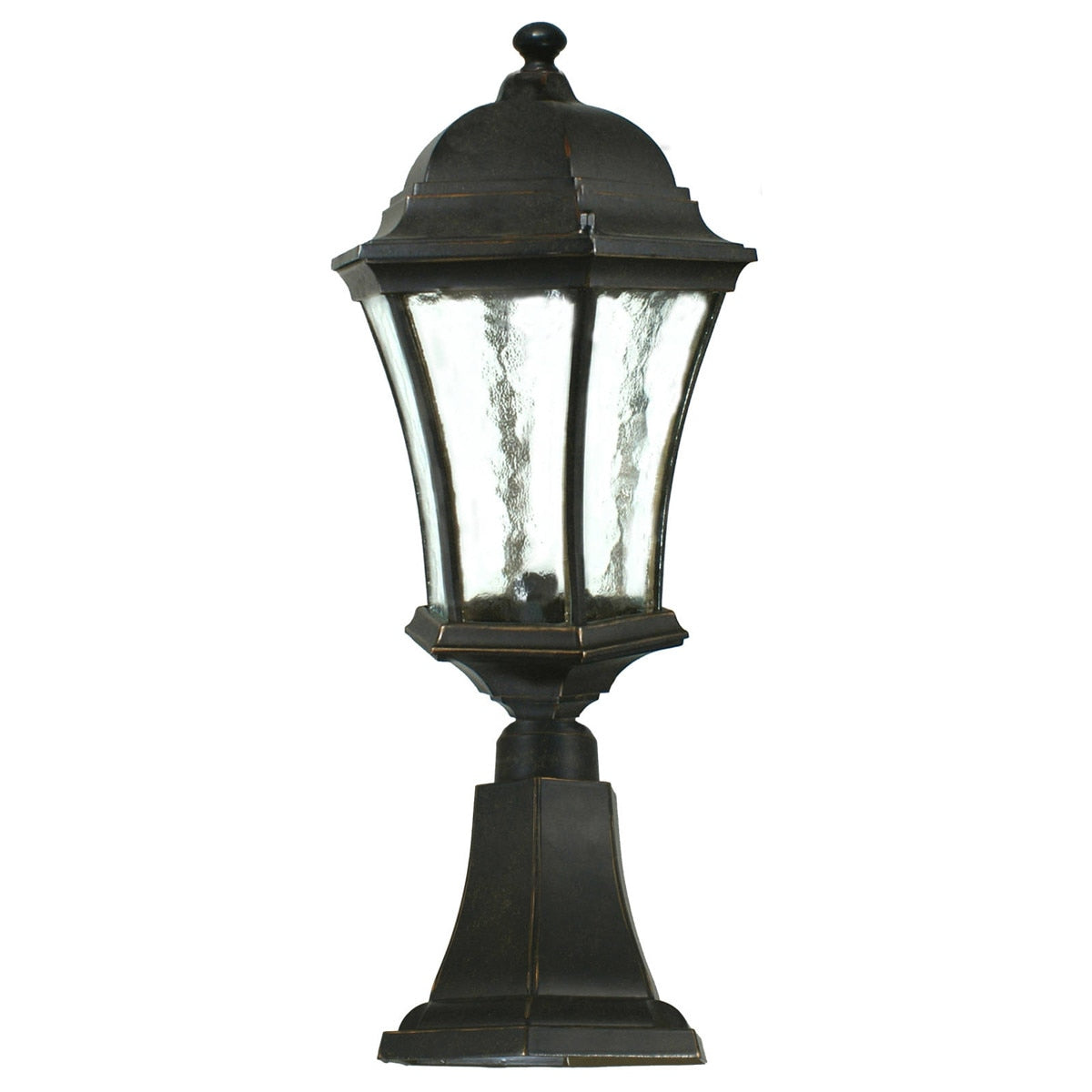 Strand Medium Pillar Mount Antique Bronze IP44 - 1000492