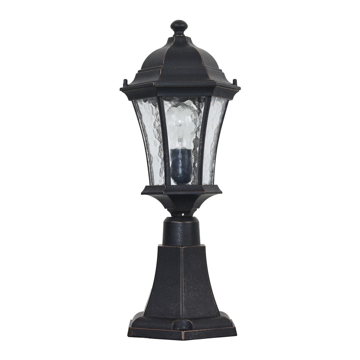 Strand Small Pillar Mount Antique Bronze IP44 - 1000493