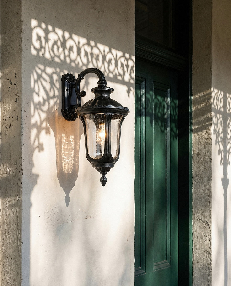 Waterford Medium Outdoor Wall Light Antique Black - 1000571