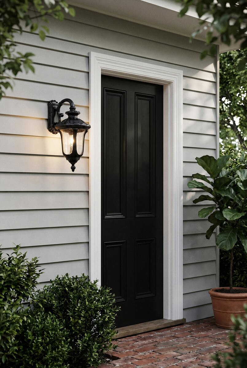 Waterford Medium Outdoor Wall Light Antique Black - 1000571