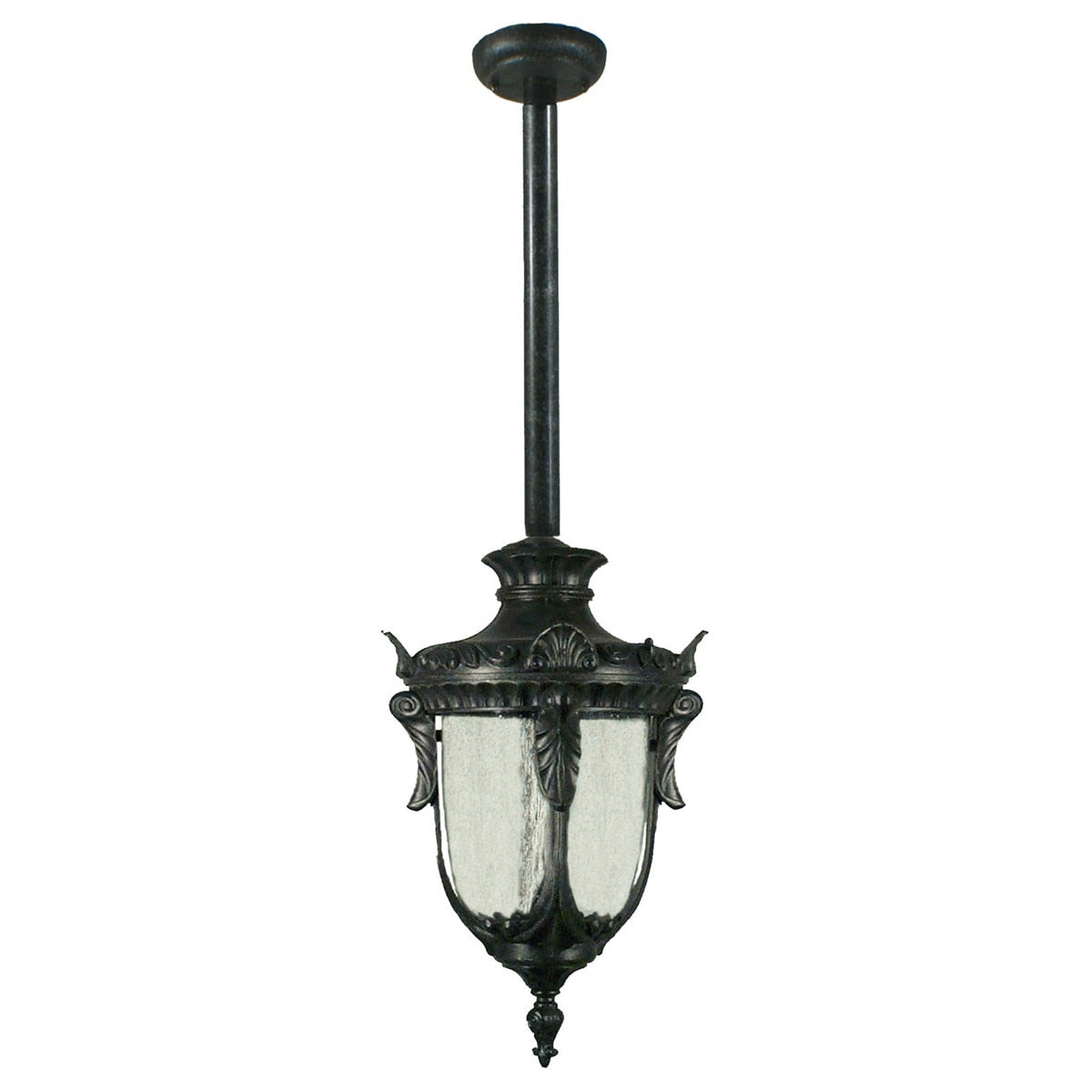 Wellington Large Outdoor Rod Pendant Antique Black IP44 - 1000575