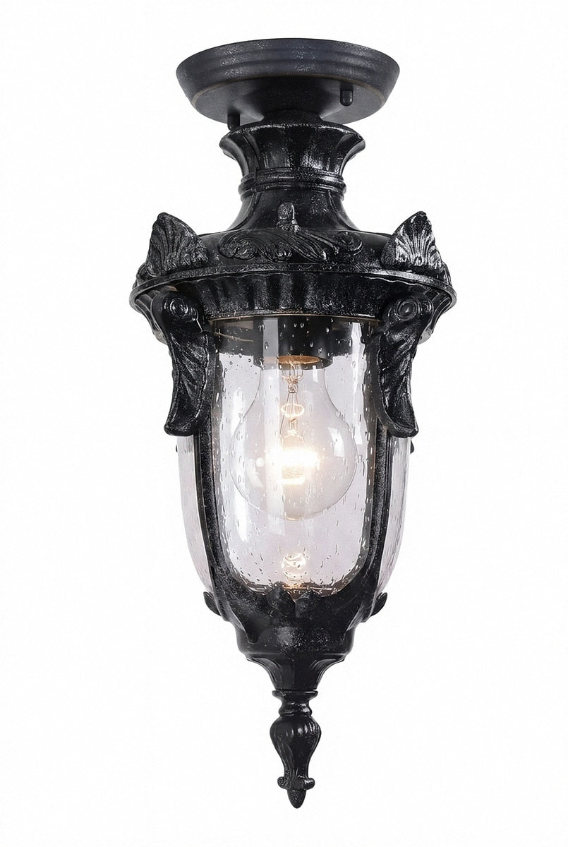 Wellington Small Under Eave Light Antique Black IP44 - 1000580